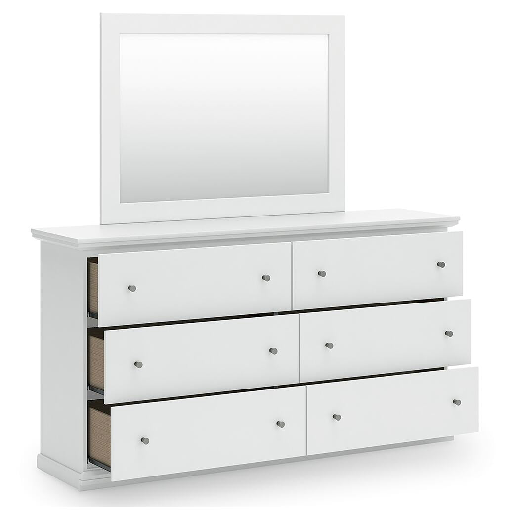 Bostwick Shoals Twin Panel Bed, Dresser and Mirror