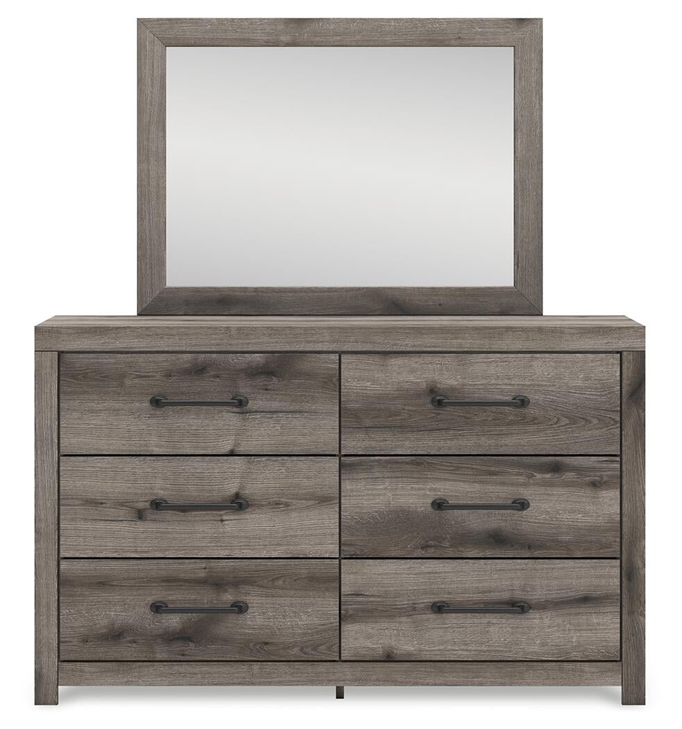 Urbanoore Twin Panel Bed with Storage, Dresser, Mirror, Chest and Nightstand