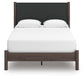 Pamytta Queen Upholstered Panel Platform Bed, Dresser, Mirror, Chest and Nightstand