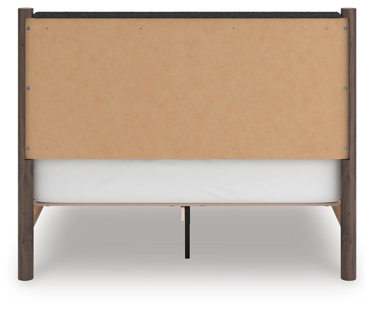 Pamytta Queen Upholstered Panel Platform Bed, Dresser, Mirror, Chest and Nightstand