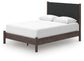 Pamytta Queen Upholstered Panel Platform Bed, Dresser, Mirror, Chest and Nightstand