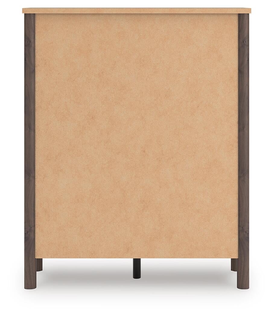 Pamytta Twin Upholstered Panel Platform Bed, Dresser, Mirror, Chest and Nightstand