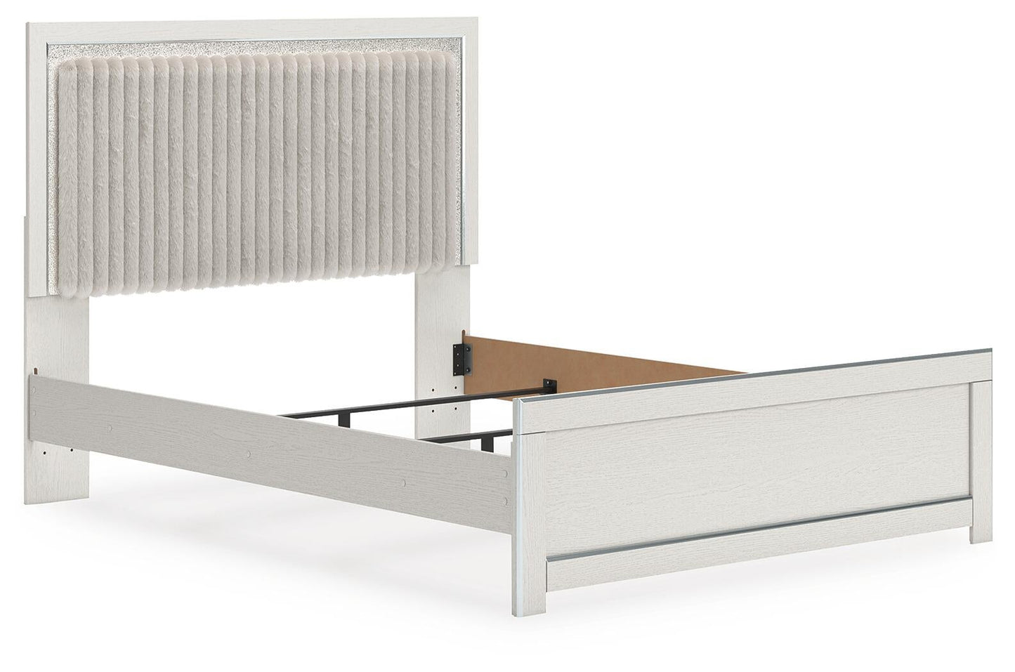 Zuraleus Queen Upholstered Panel Bed, Dresser, Mirror, Chest and Nightstand