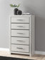 Birmonton King Upholstered Bed, Dresser, Mirror, Chest and Nightstand