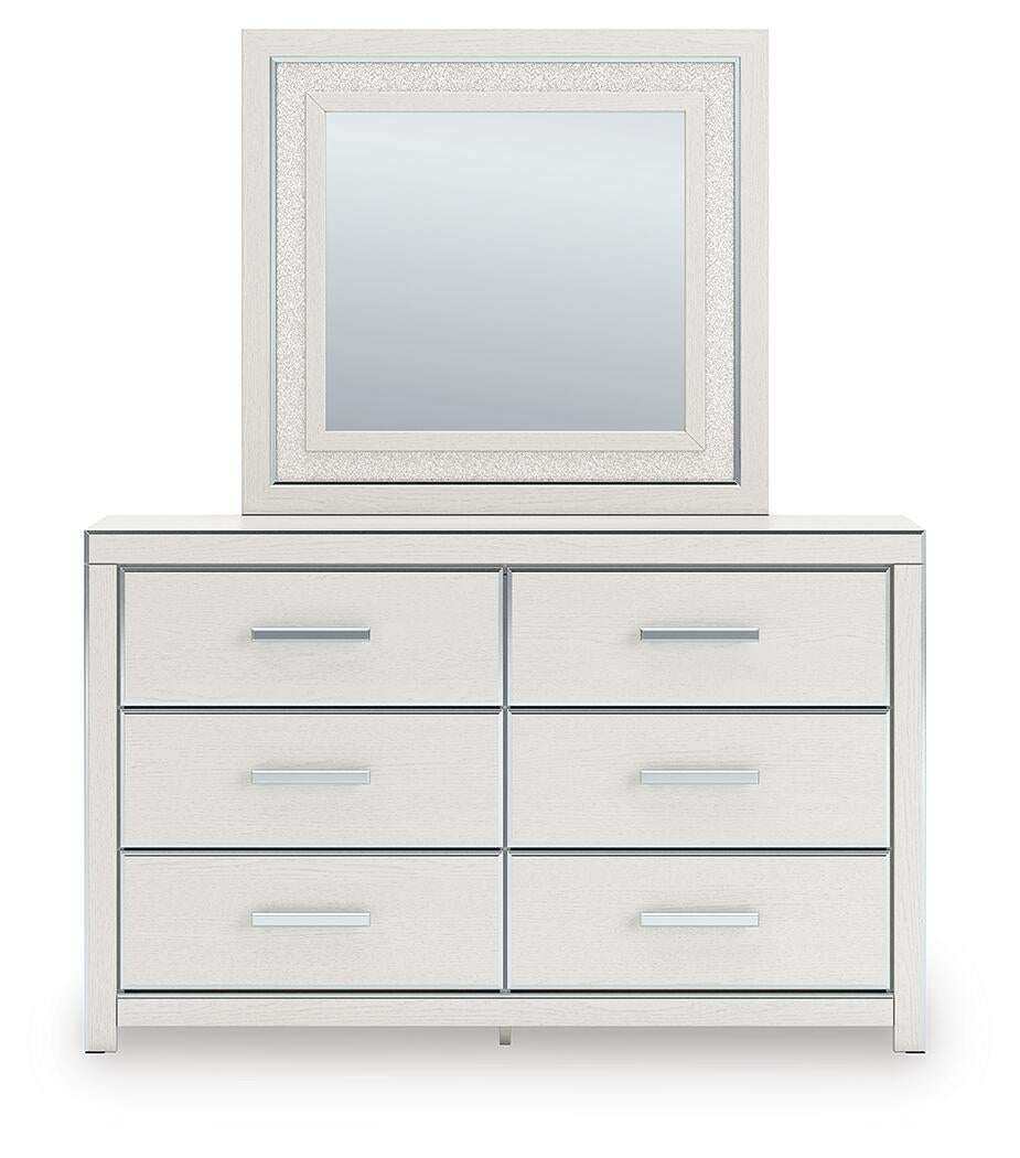 Zuraleus King Upholstered Bed, Dresser, Mirror and Nightstand