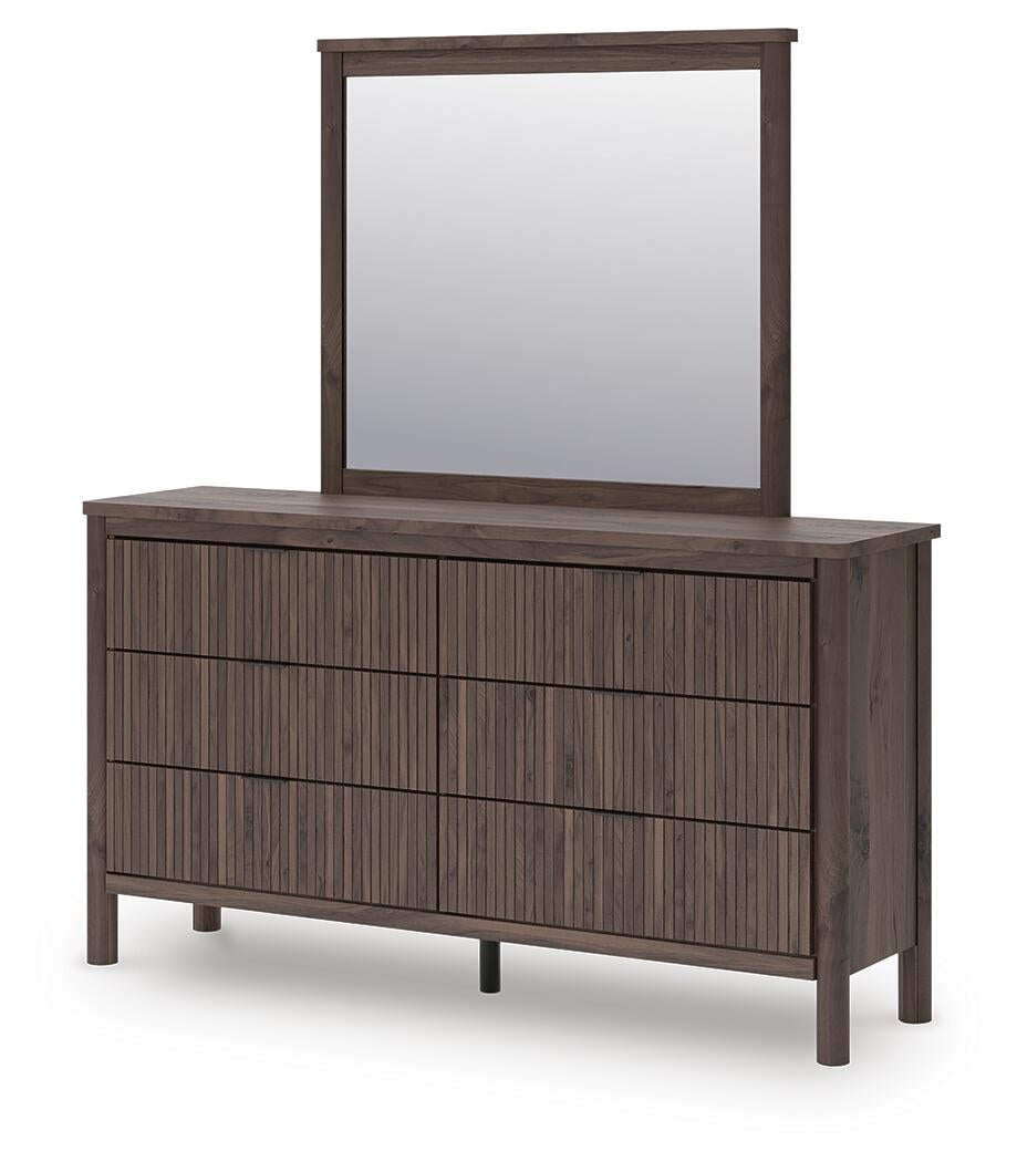 Cadmori Full Panel Bed, Dresser, Mirror and Nightstand