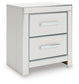 Birmonton California King Upholstered Bed, Dresser, Mirror and Nightstand