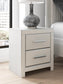 Birmonton California King Upholstered Bed, Dresser, Mirror and Nightstand
