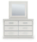 Birmonton Queen Upholstered Bed, Dresser, Mirror, Chest and Nightstand