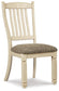Bolanburg Dining Table and 4 Chairs and Bench with Storage
