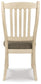 Bolanburg Dining Table and 4 Chairs and Bench with Storage