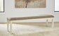 Bolanburg Dining Table and 4 Chairs and Bench with Storage
