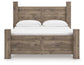 Rusticott King Poster Bed, Dresser, Mirror and Nightstand