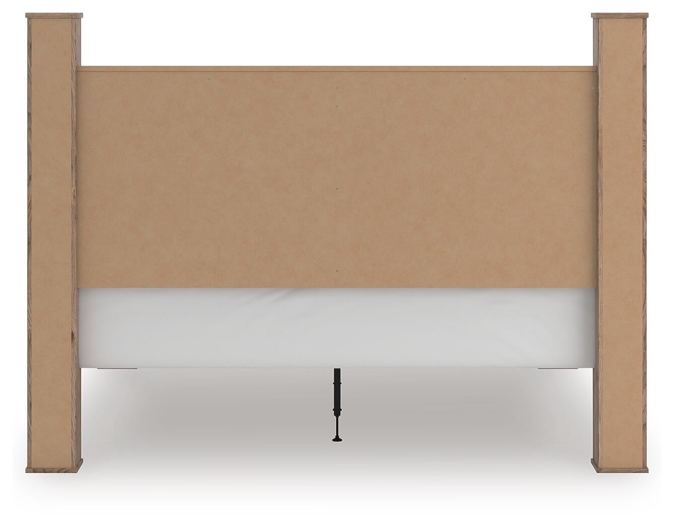 Rusticott King Poster Bed, Dresser, Mirror and Nightstand