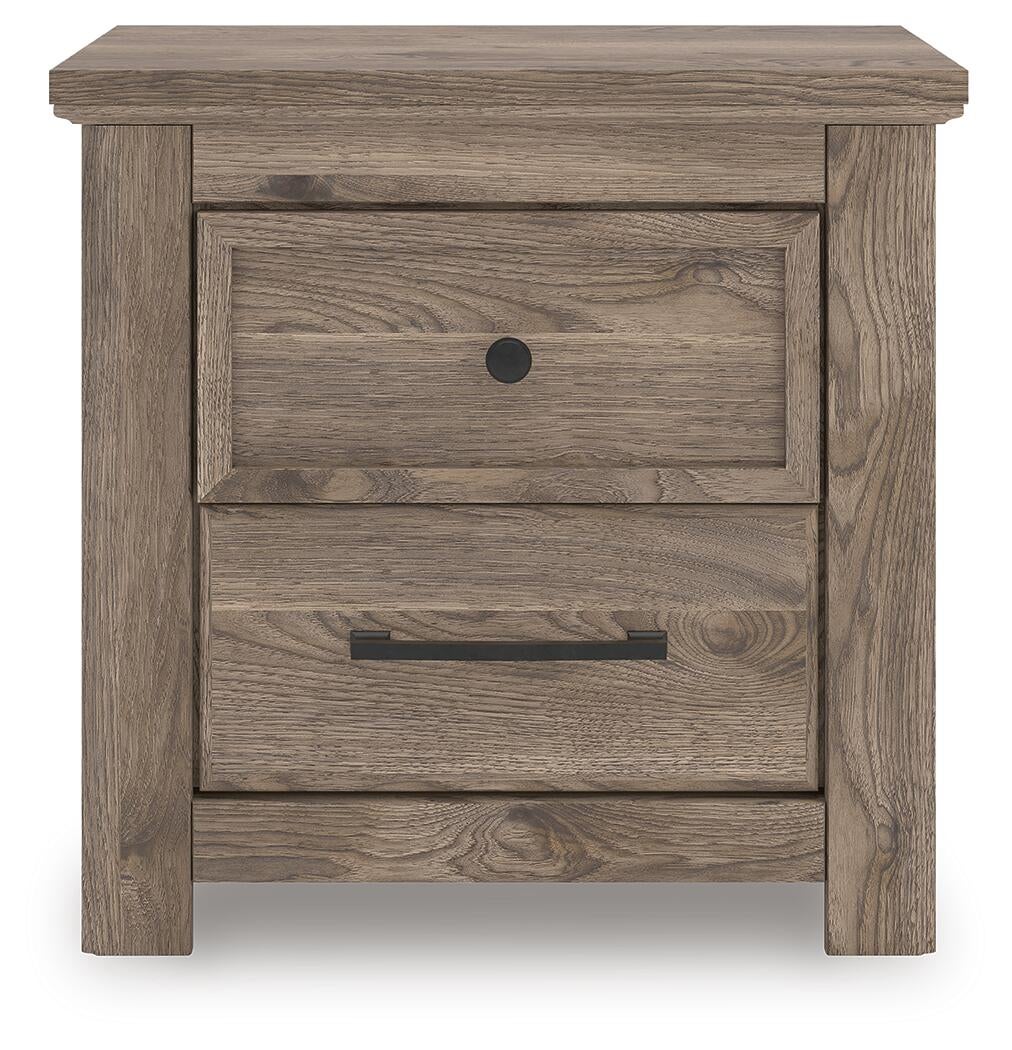 Rusticott King Poster Bed, Dresser, Mirror and Nightstand