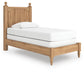 Aleaport Twin Panel Bed with Mirrored Dresser