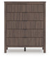 Pamytta Twin Upholstered Panel Bed, Dresser, Mirror, Chest and Nightstand