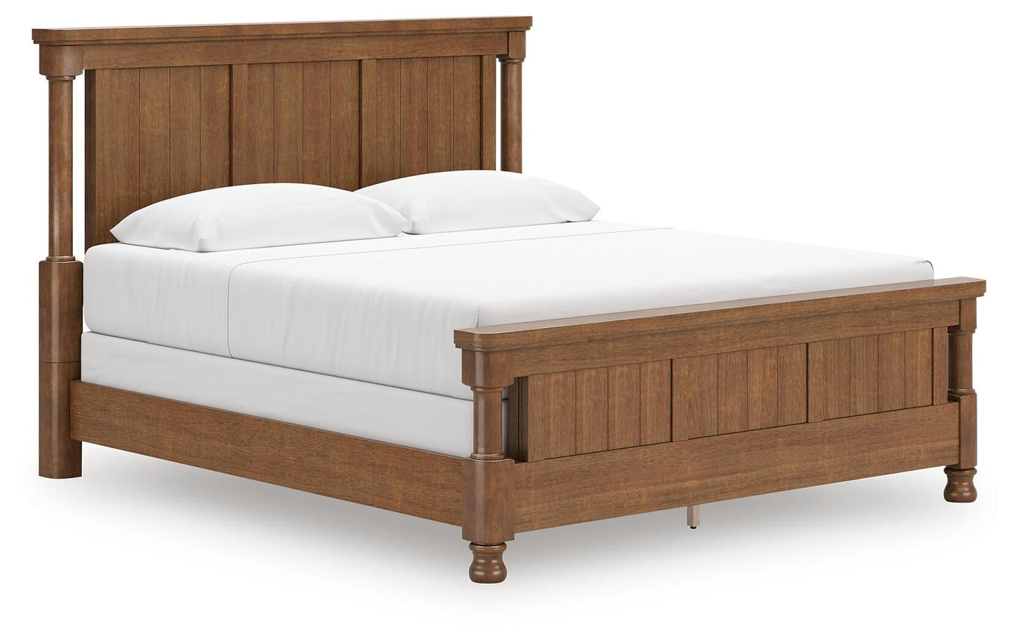 Rowlenstown King Poster Bed with Mirrored Dresser and Nightstand