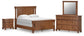 Rowlenstown Queen Poster Bed with Mirrored Dresser and Nightstand