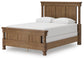 Rowlenstown Queen Poster Bed with Mirrored Dresser and Nightstand