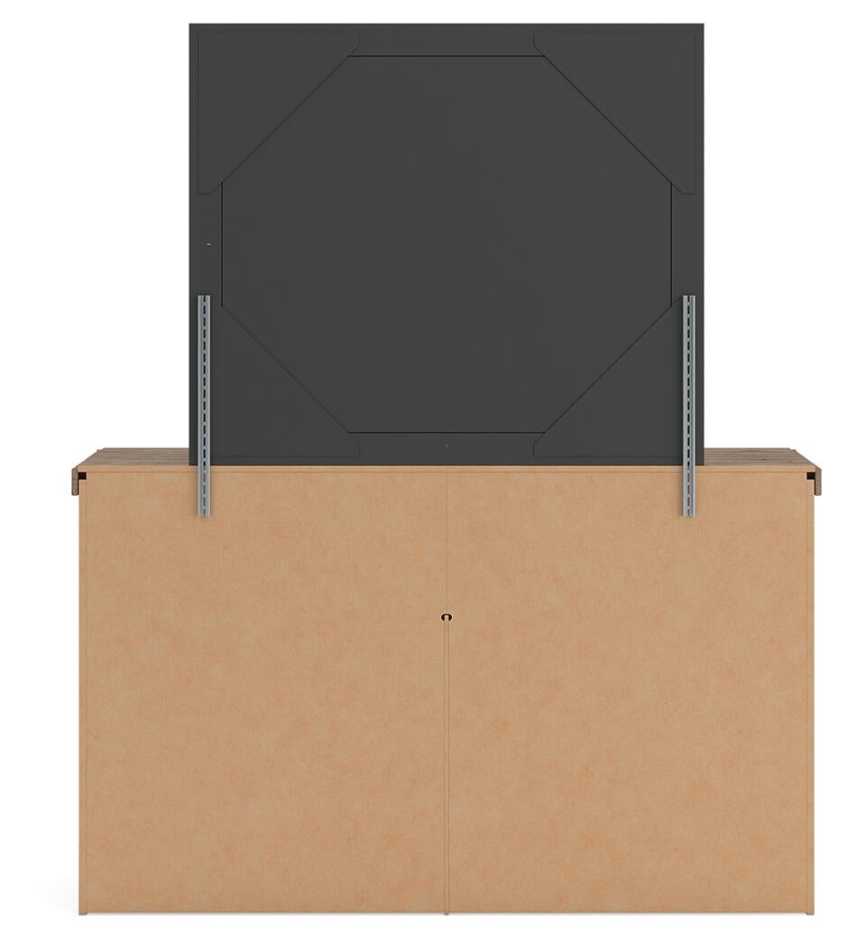 Garistyn King Panel Bed, Dresser, Mirror, Chest and Nightstand