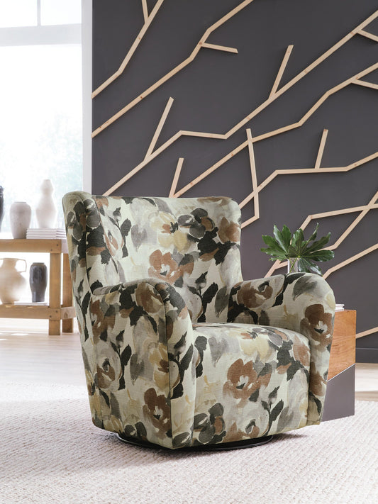Rowenburg Swivel Glider Accent Chair