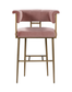 Dirtsa Velvet Bar Stool