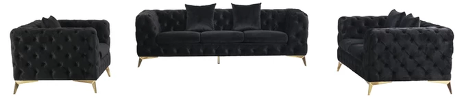 Bruno Sofa Loveseat and Chair