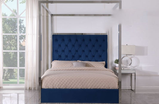 CAROLINE VELVET UPHOLSTERED BED