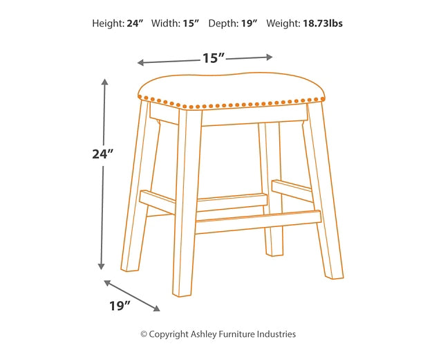Ashley Express - Caitbrook Counter Height Upholstered Bar Stool (Set of 2)