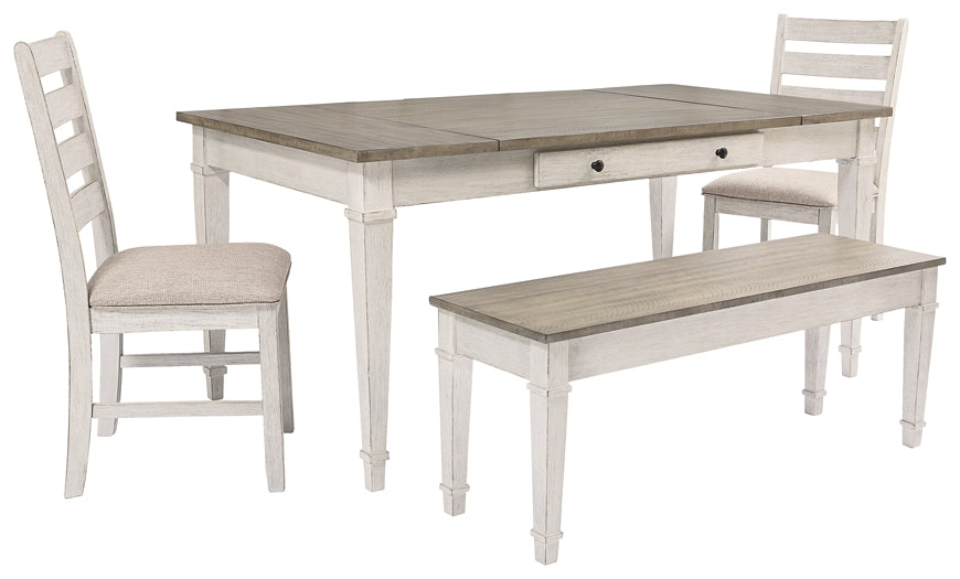 Ashley Express - Skempton Dining Table and 2 Chairs and Bench