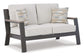 Ashley Express - Tropicava Outdoor Loveseat and 2 Lounge Chairs with Coffee Table and 2 End Tables
