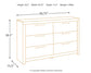 Derekson Six Drawer Dresser