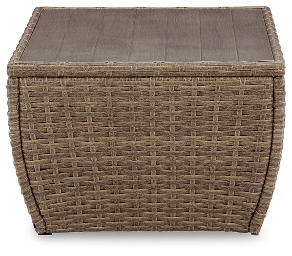 Ashley Express - Sandy Bloom Outdoor Coffee Table with 2 End Tables