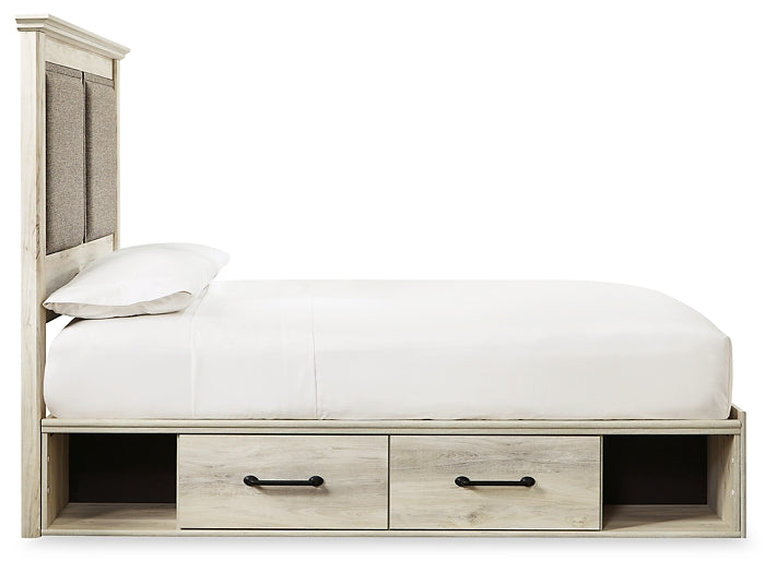 Cambeck Queen Upholstered Panel Storage Bed