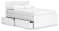 Onita  Panel Platform Bed With 2 Side Storage