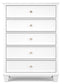 Fortman Twin Panel Bed with Mirrored Dresser, Chest and Nightstand